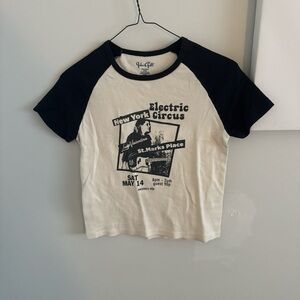 Brandy Melville Black and White Crop Top